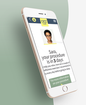 Ozz Health app mockup